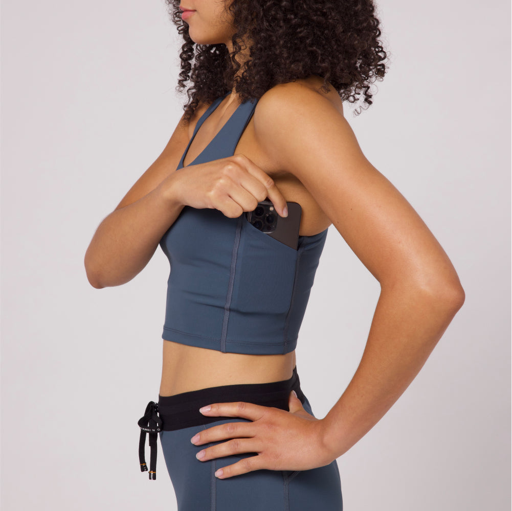 Stamina‚Ñ¢ Scoop Neck Race Crop - Women's