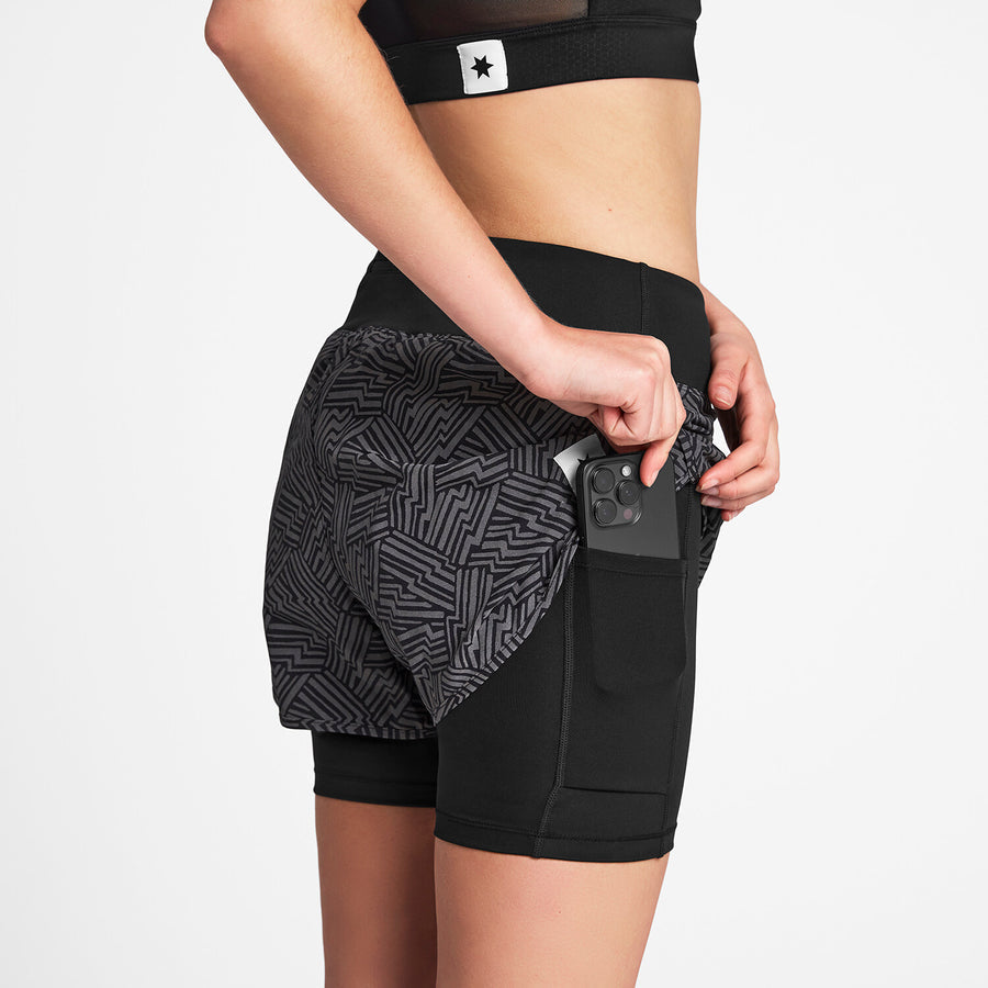 Reflective Pace 2-in-1 Shorts 3" - Women's
