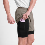Pace 2 in 1 Shorts 5'' - Men's