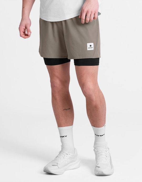 Pace 2 in 1 Shorts 5'' - Men's