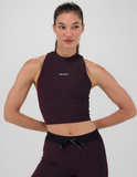Stripped Cadence™ Mockneck Race Crop - Women's
